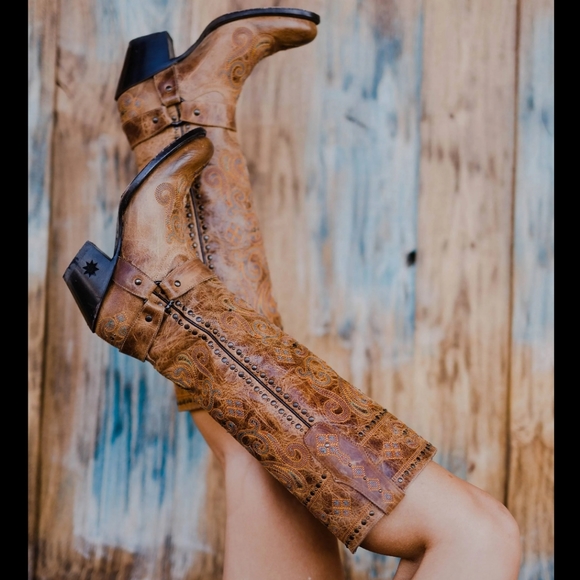 Black Star Women's 6B Wimberly Western Boots Round Toe - Picture 2 of 7